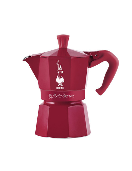 Bialetti Moka Express za 3 skodelice, Candyland, rdeča