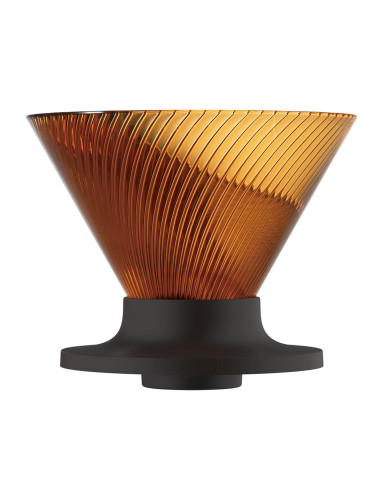 Hario NEO V60-02 dripper iz Tritana, barva Amber
