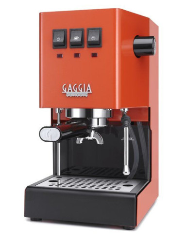 Vzvodni kavni aparat GAGGIA Classic E24 v koralni barvi (Lobster Red)